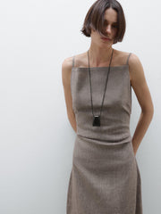 Flowy Square Neck Midi Dress Newgew Dresses