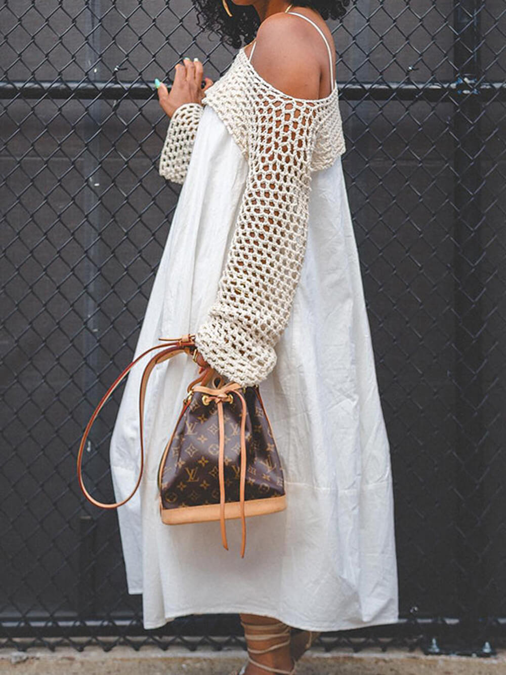 Casual Knitted Bolero And Midi Dress Newgew Dresses