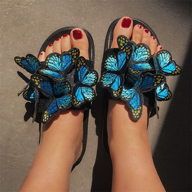 Casual Daily Patchwork Butterfly Round Comfortable Out Door Shoes NewGew