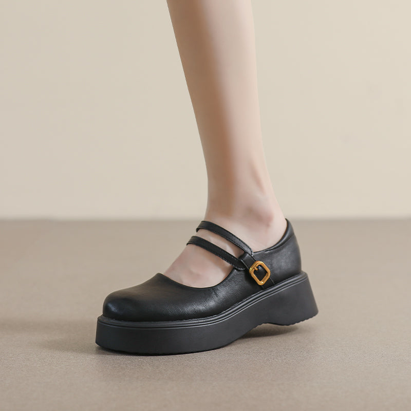 Women Minimalist Soft Casual Mary Jane Shoes Newgew Shoes