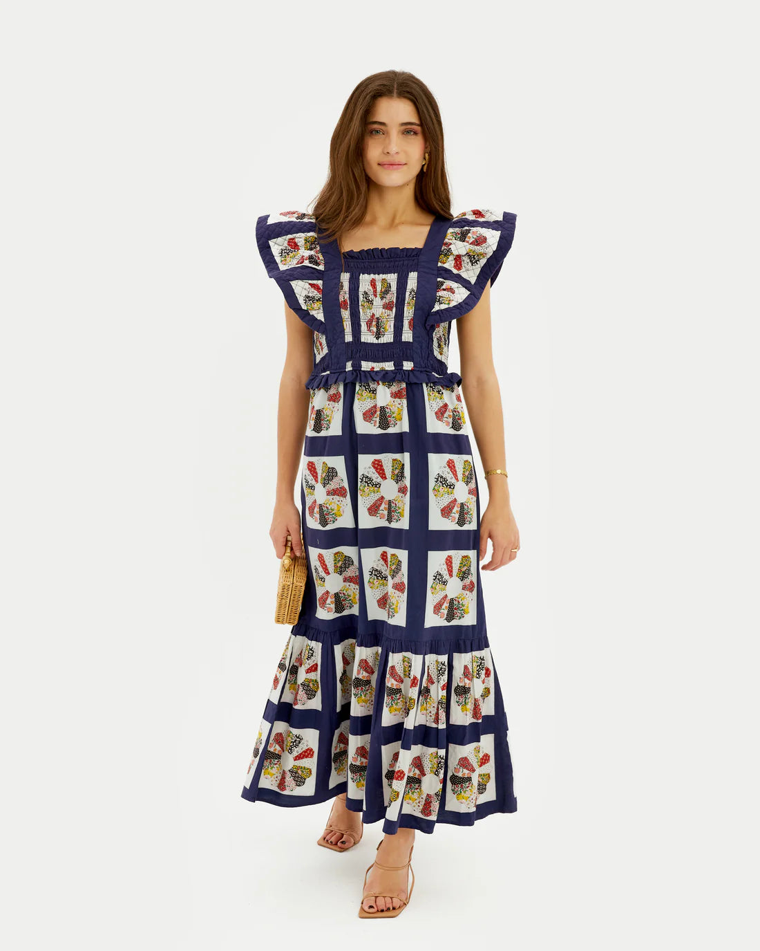 Printed Cotton Maxi Dress Newgew Dresses