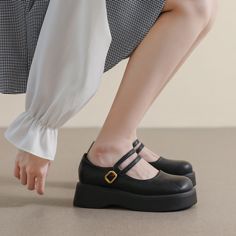 Women Minimalist Soft Casual Mary Jane Shoes Newgew Shoes