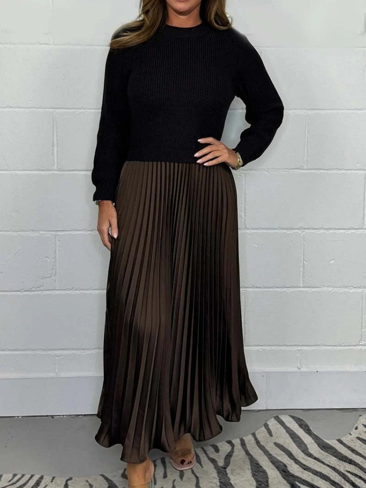 Pleated Panel Dress Newgew Dresses