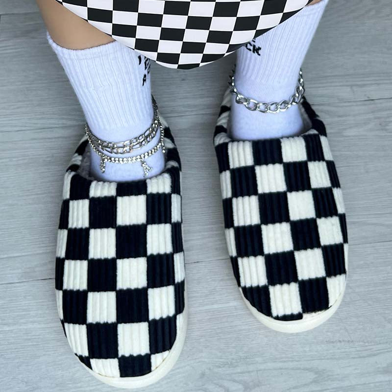 Casual Living Patchwork Round Keep Warm Shoes NewGew