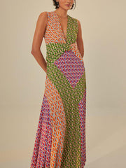 Mixed Cashew Knot Maxi Dress Newgew Dresses