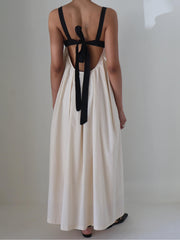 Amelia Cotton Pleat Maxi Dress Newgew Dresses