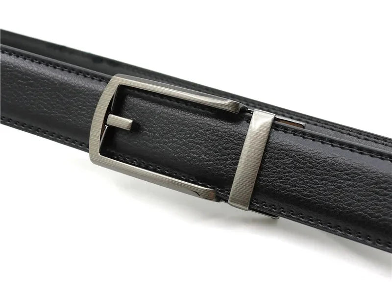 3.5cm Genuine Leather Automatic Buckle Belt Newgew