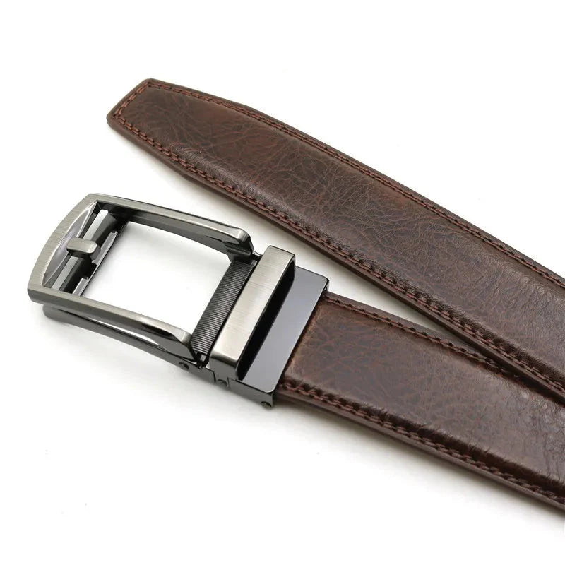 3.5cm Genuine Leather Automatic Buckle Belt Newgew