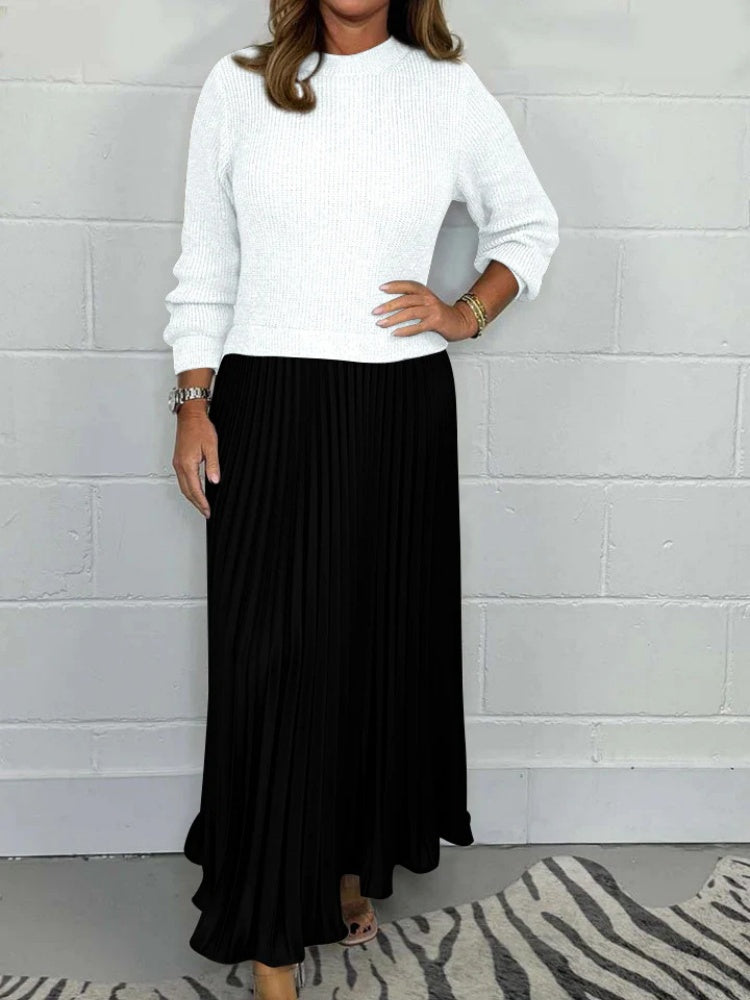 Pleated Panel Dress Newgew Dresses