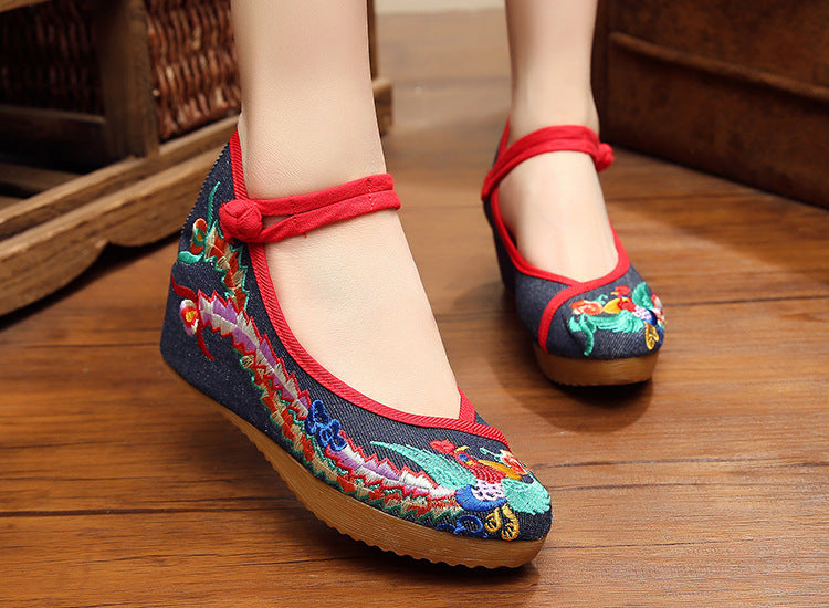 Women's Colorful Phoenix Height Increasing Insole Heels Newgew