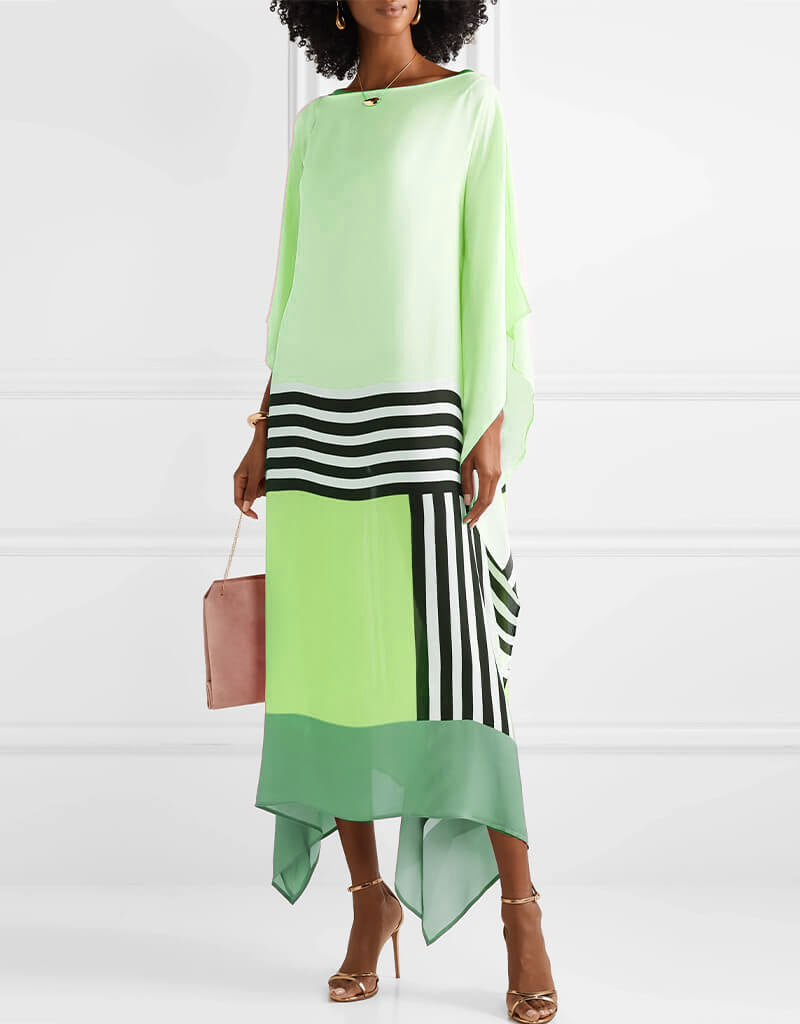 Pink Candy Stripe Kaftan Newgew Dresses