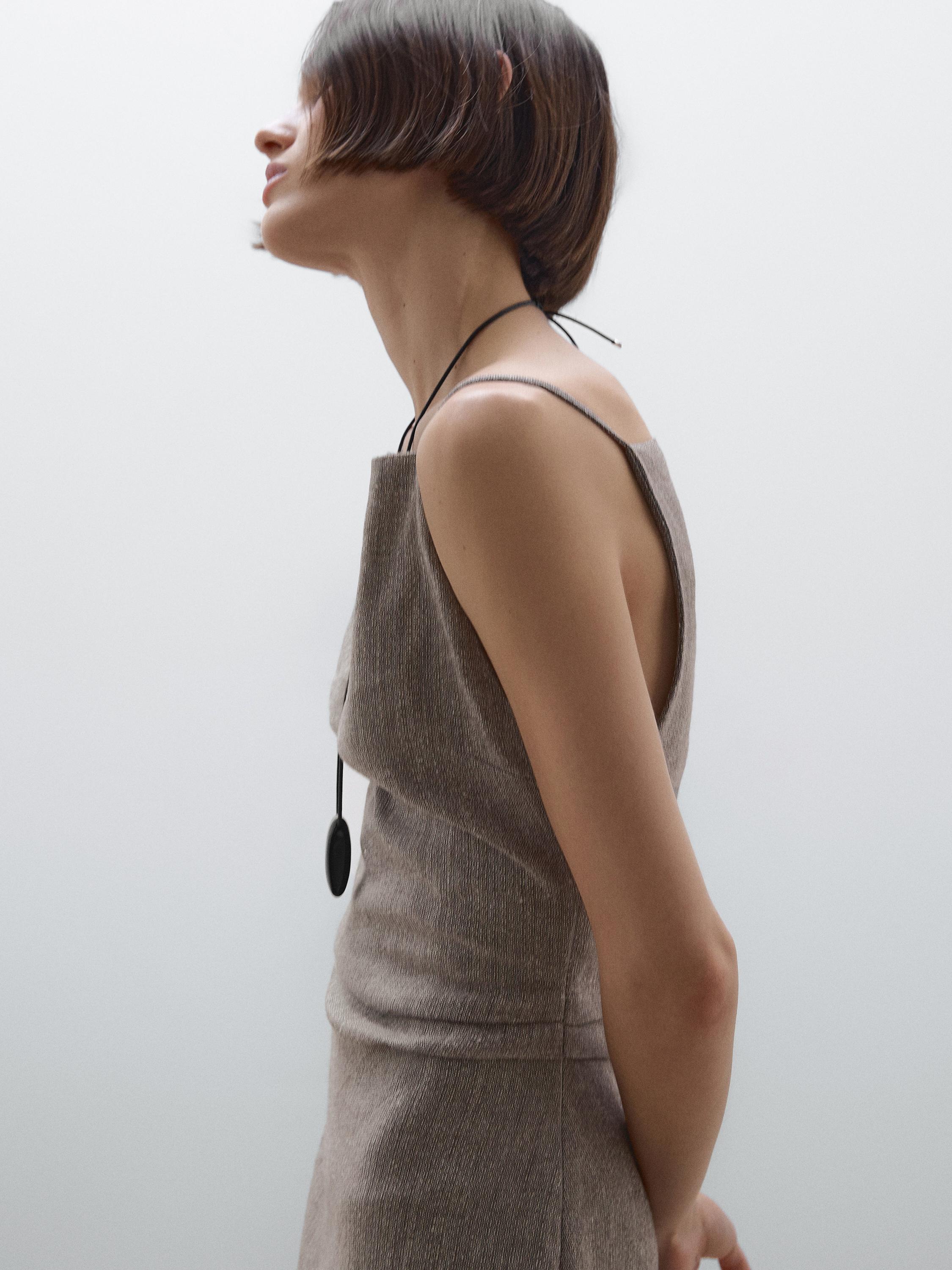 Flowy Square Neck Midi Dress Newgew Dresses