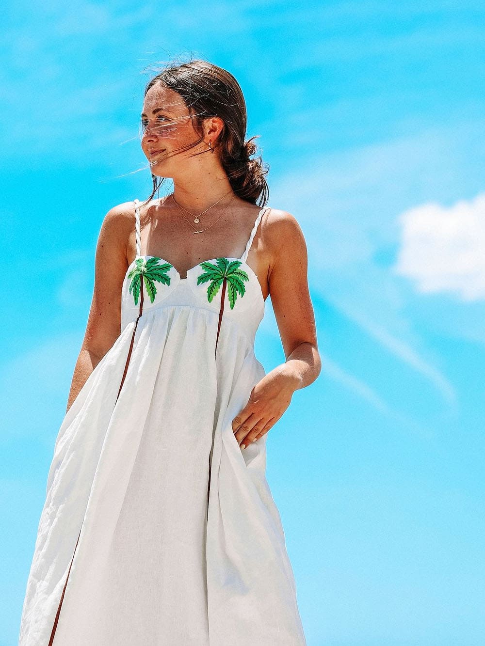 Palm Oasis Slip Dress Newgew Dresses