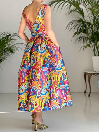 Kellys Flower Midi Dress Newgew Dresses