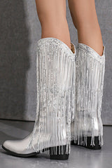 Casual Fringed Mid-calf Boots NewGew