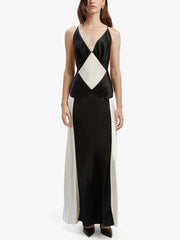 Black Ivory Contrast Maxi Dress Newgew Dresses