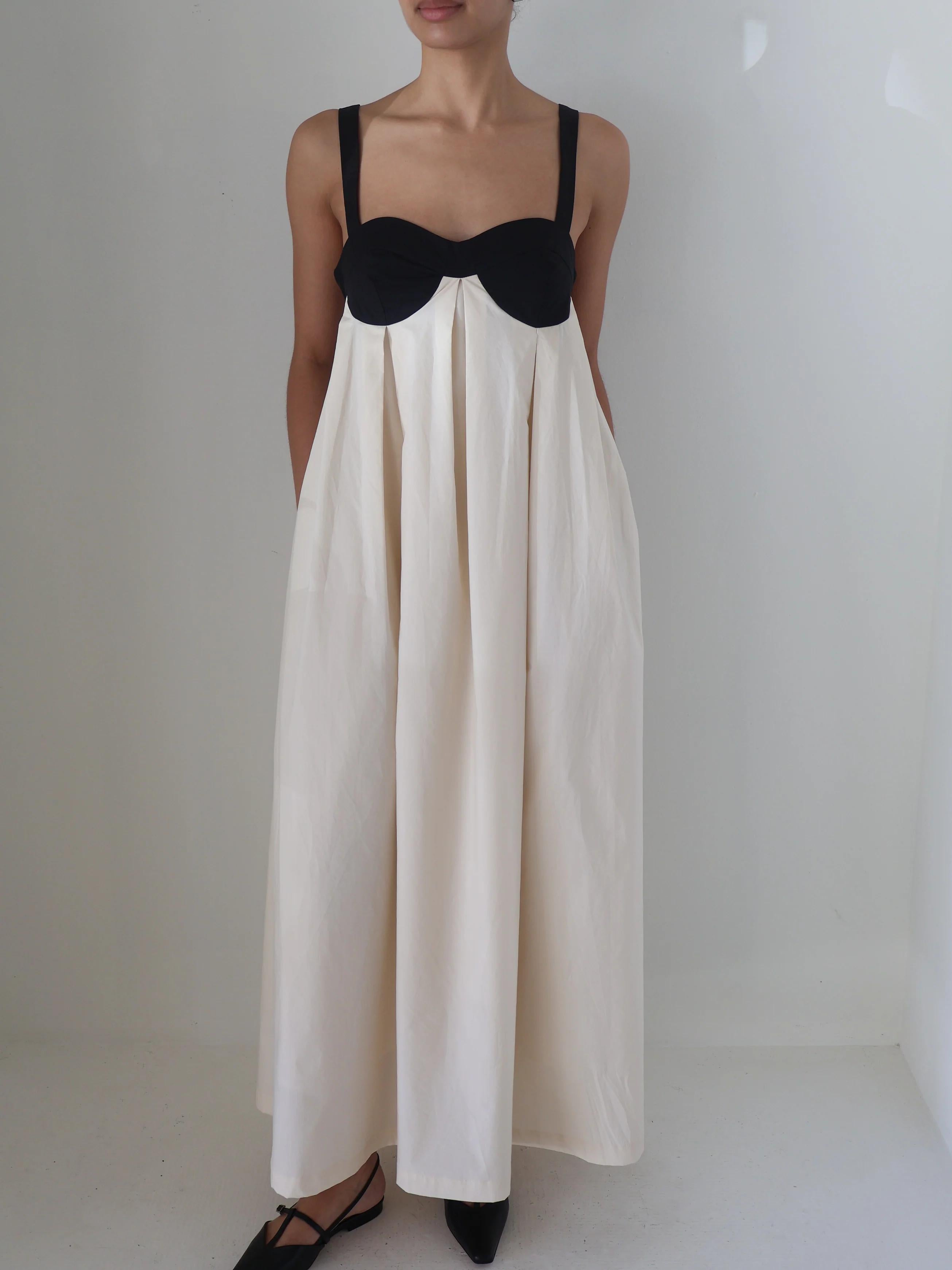 Amelia Cotton Pleat Maxi Dress Newgew Dresses