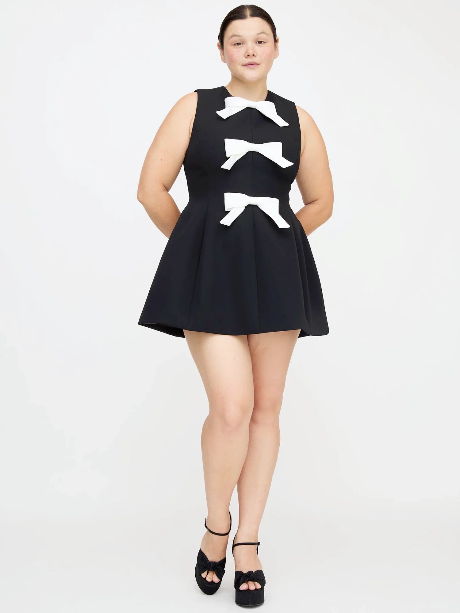 Silk Bow Charm Mini Dress Newgew Dresses