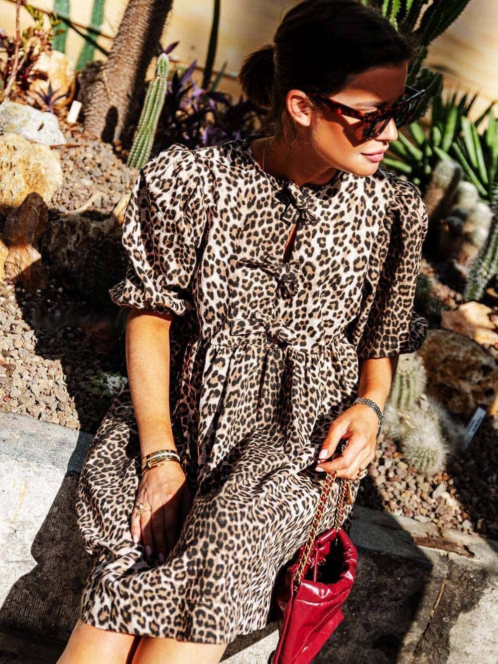 Freya Dress Leopard Newgew Dresses