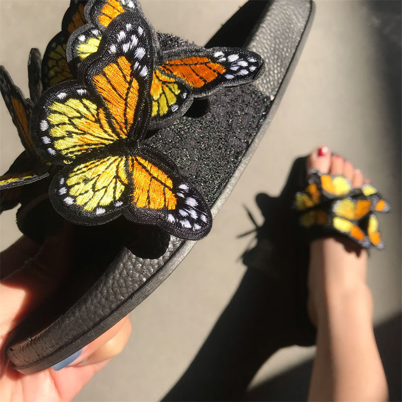 Casual Daily Patchwork Butterfly Round Comfortable Out Door Shoes NewGew