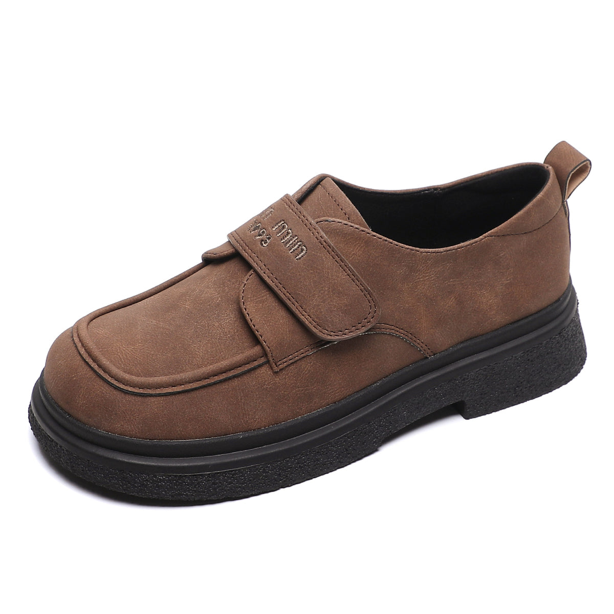 Women Retro Suede Minimalist Velcro Tape Casual Shoes Newgew Shoes