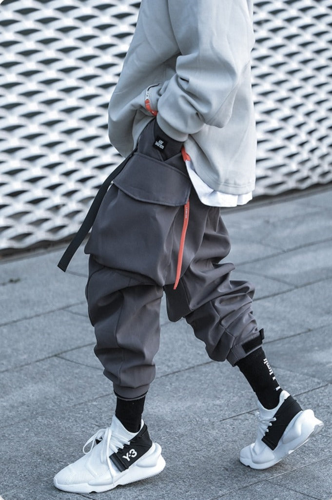 Extended Belt Strap Cargo Pants Newgew