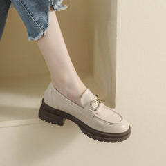 Women Casual Stylish Thick Soled Loafers Newgew Shoes