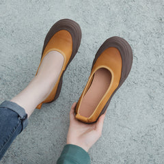 Women Retro Soft Leather Flats Shoes Newgew Shoes