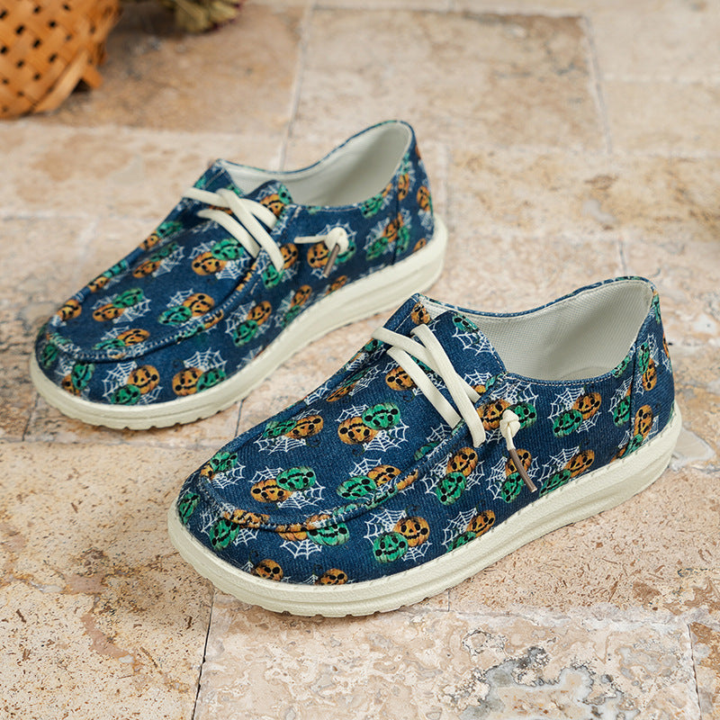 Casual Patchwork Printing Round Comfortable Shoes NewGew