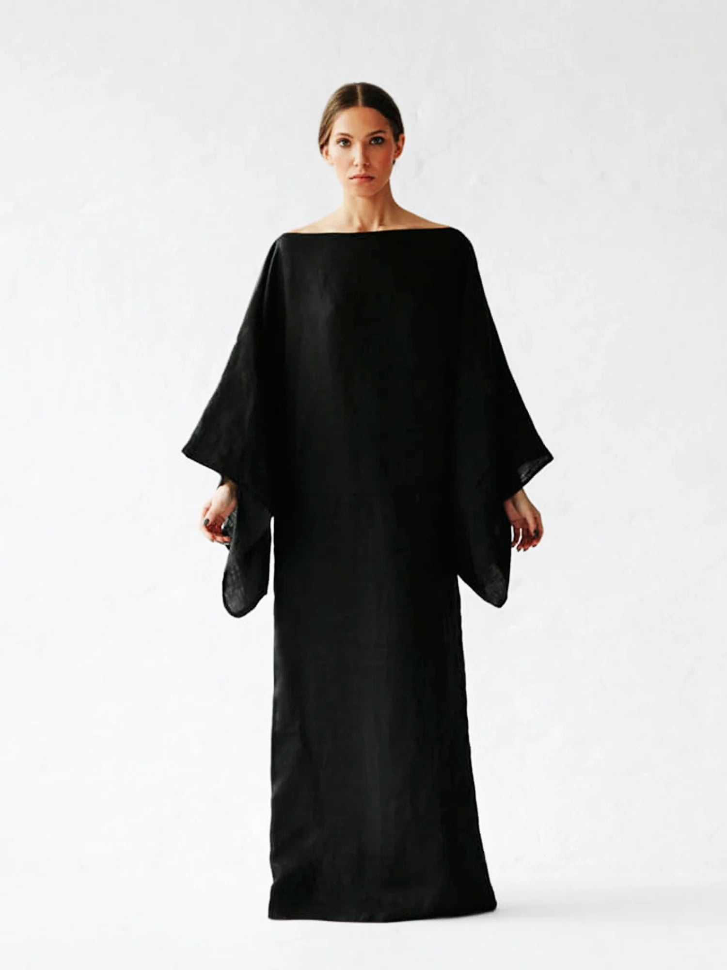 Crimson Linen Breeze Kimono Dress Newgew Dresses
