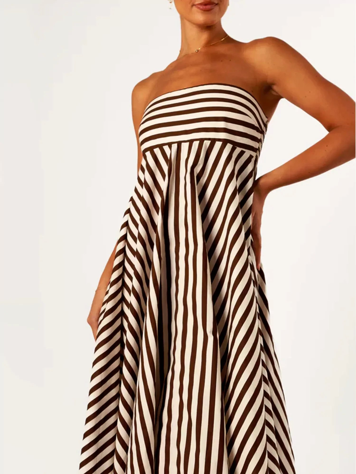 Nocturnal Charm Ruched Maxi Dress Newgew Dresses