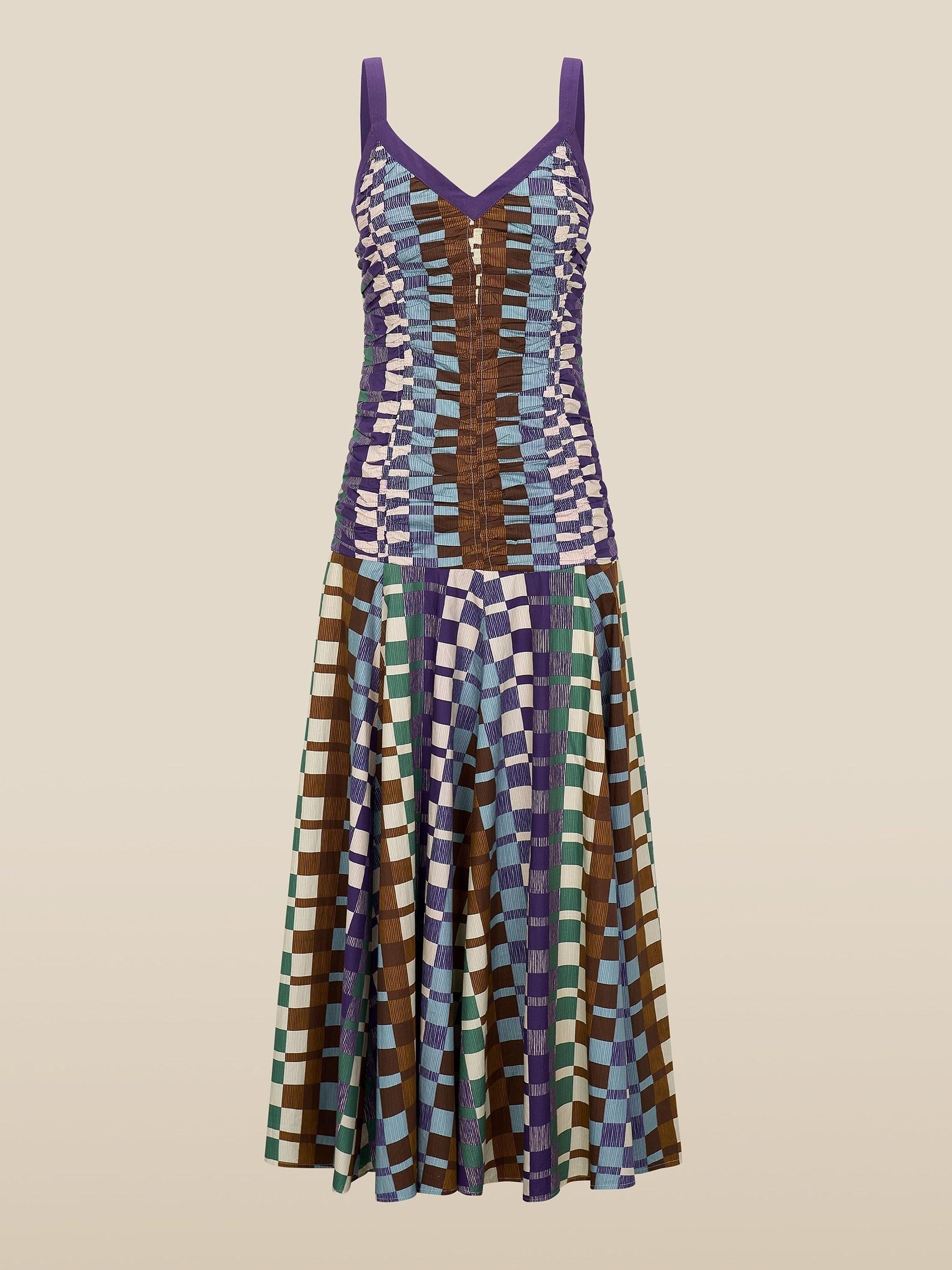 Algodonian Geometry Midi Dress Newgew Dresses
