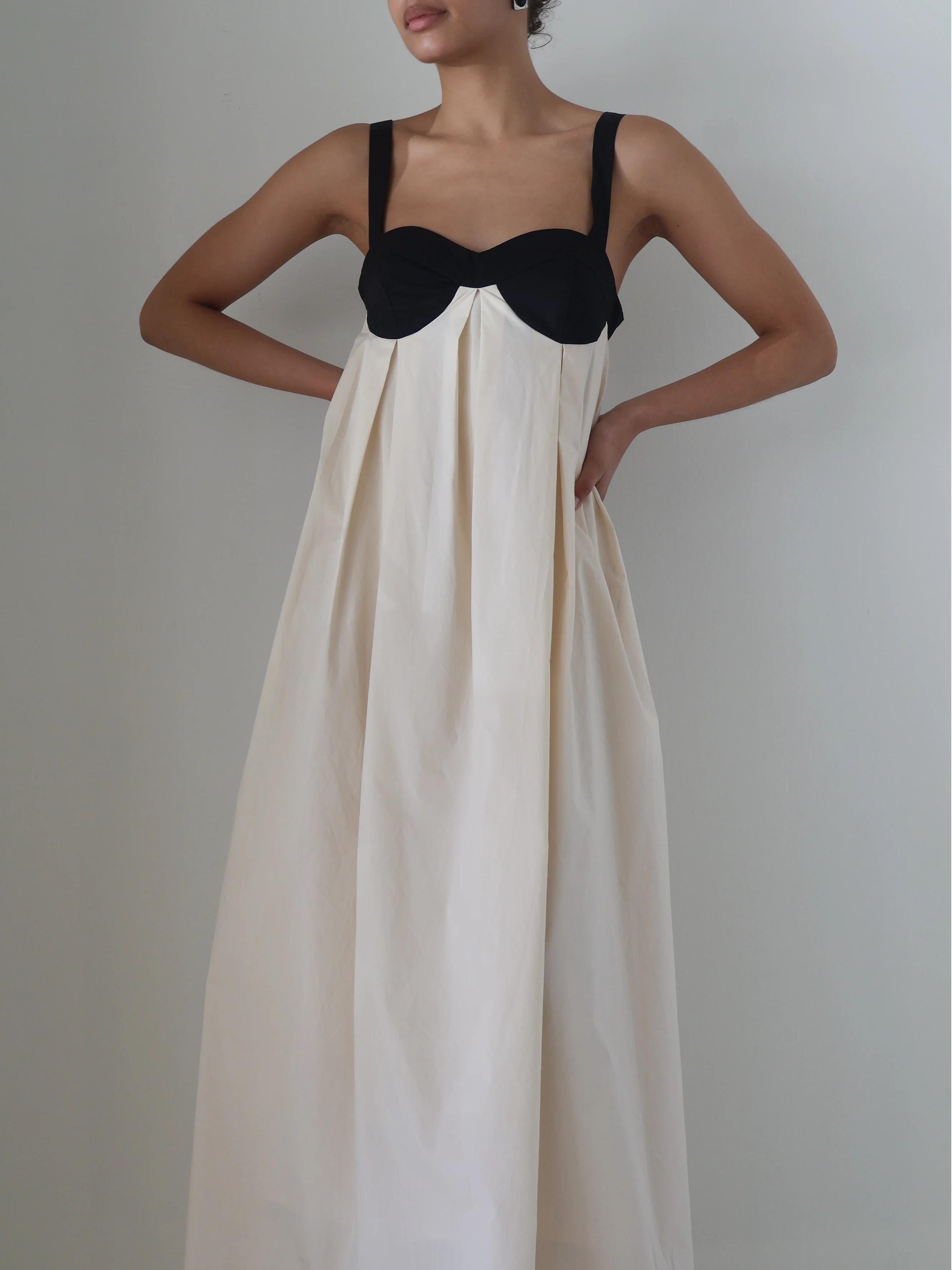 Amelia Cotton Pleat Maxi Dress Newgew Dresses