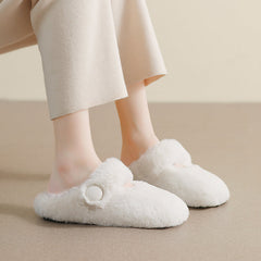 Women Minimalist Soft Fur Flat Casual Slippers Newgew Shoes