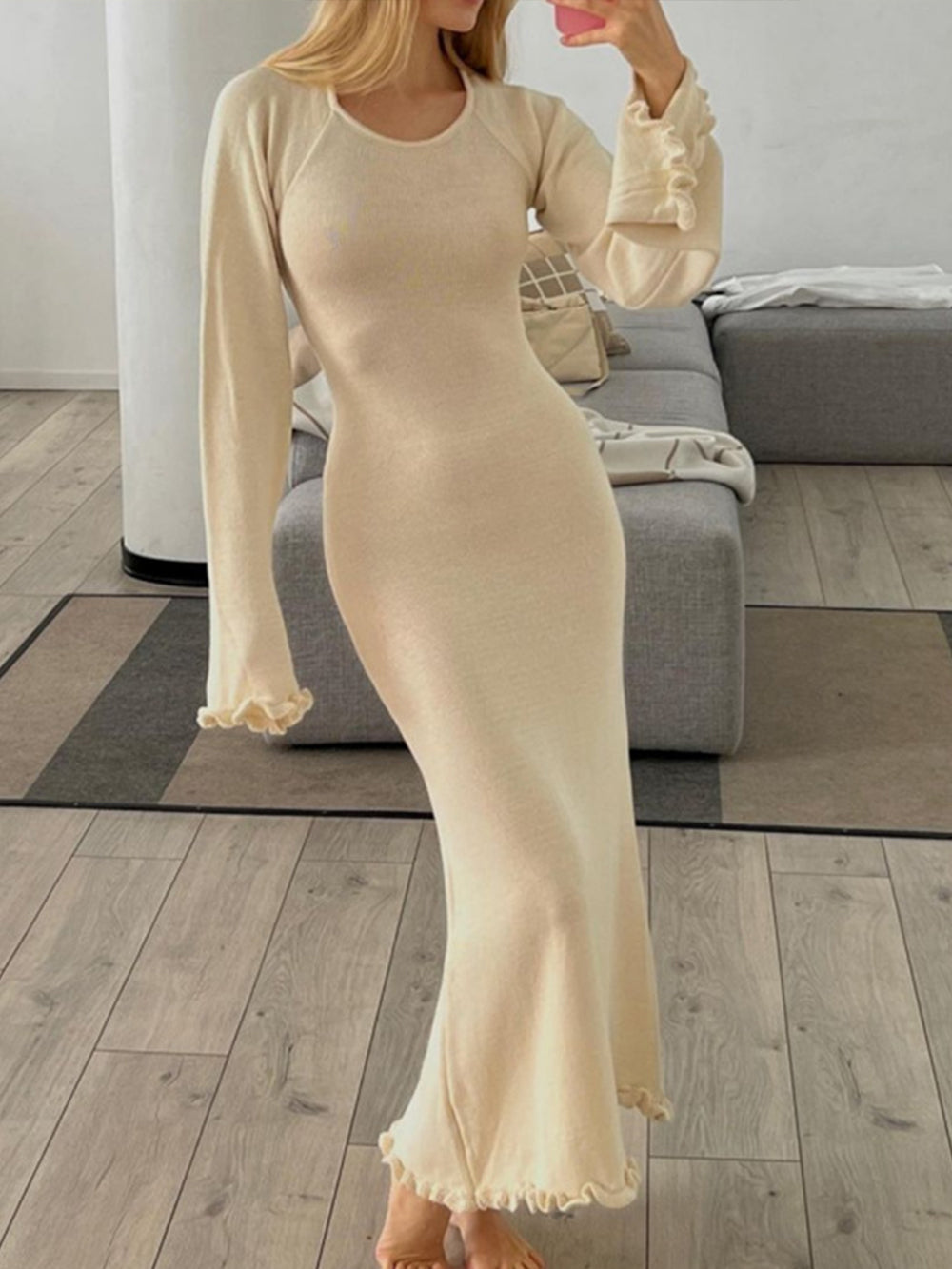 Elegant Solid Backless Maxi Dress Newgew Dresses