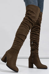 Stylish Soft Sided Slimming Pointed Toe High Heel Boots NewGew