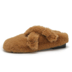 Women Minimalist Soft Winter Fur Slippers Newgew Shoes