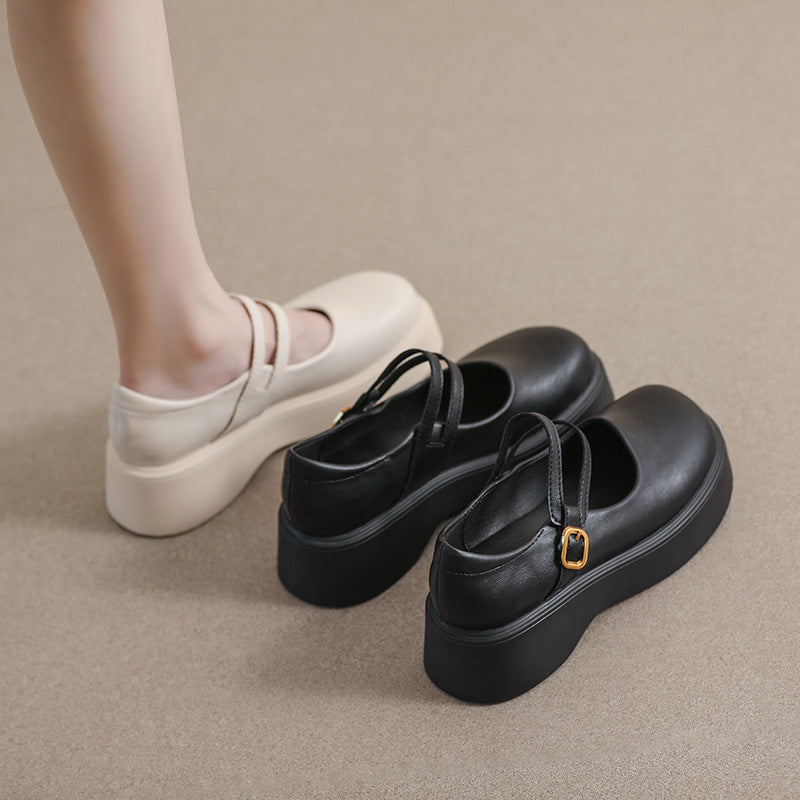 Women Minimalist Soft Casual Mary Jane Shoes Newgew Shoes