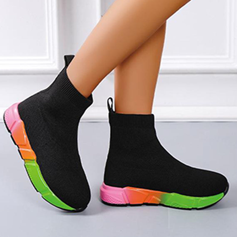 Casual Patchwork Round Comfortable Shoes NewGew