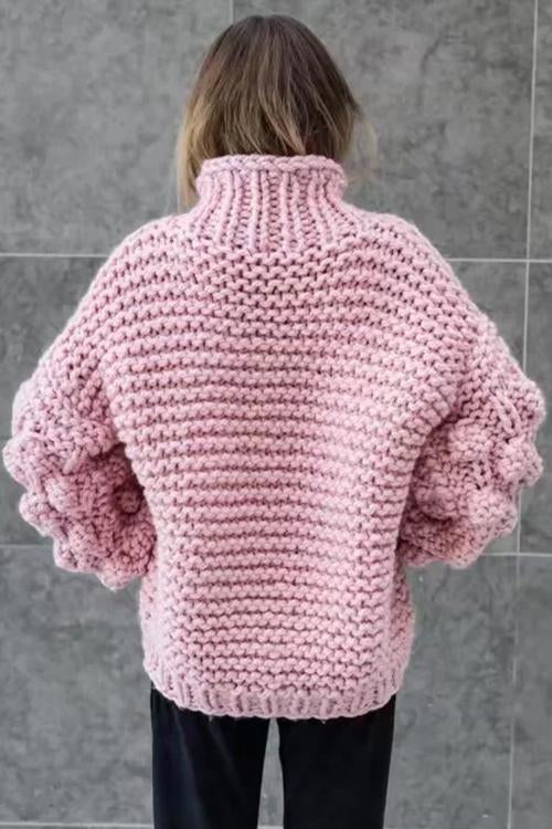 Knit Season Puff Sleeve Sweater NewGew