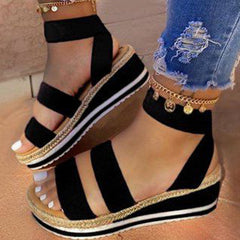 Fashion Casual Patchwork Round Sandals NewGew