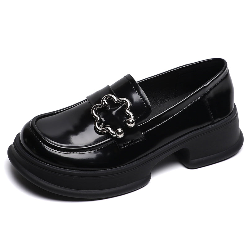 Women Retro Stylish Soft Leather Casual Loafers Newgew Shoes