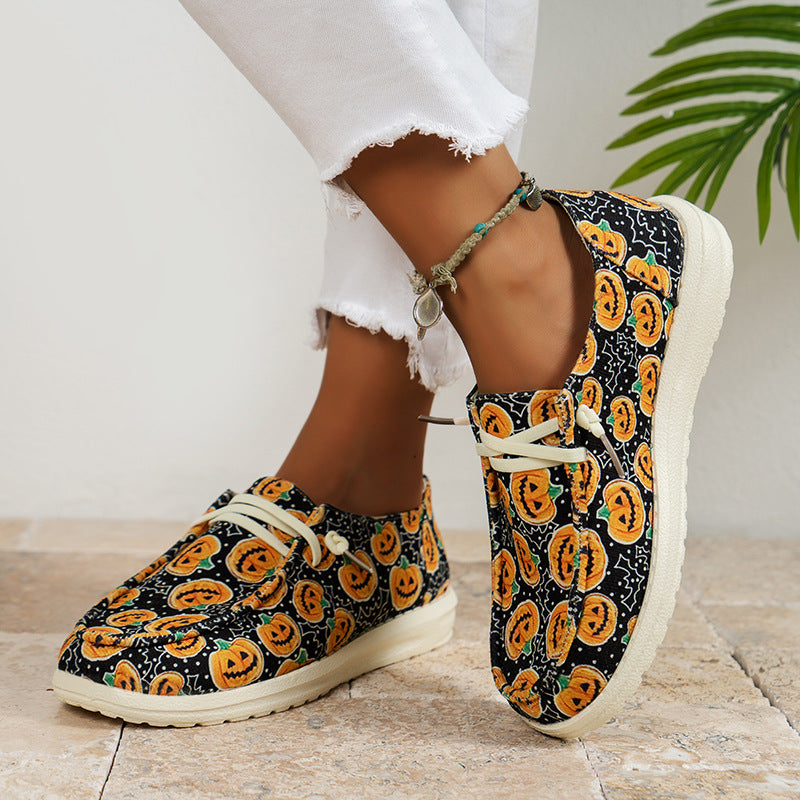 Casual Patchwork Printing Round Comfortable Shoes NewGew