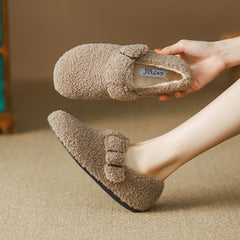 Women Minimalist Casual Flat Soft Fur Shoes Newgew Shoes