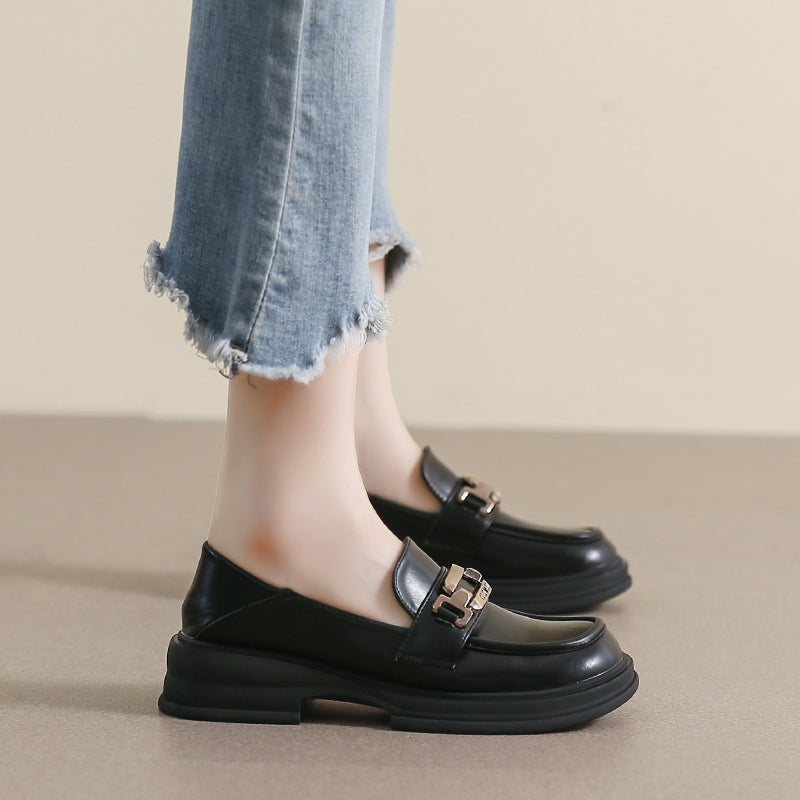 Women Minimalist Casual Soft Thick Soled Loafers Newgew Shoes