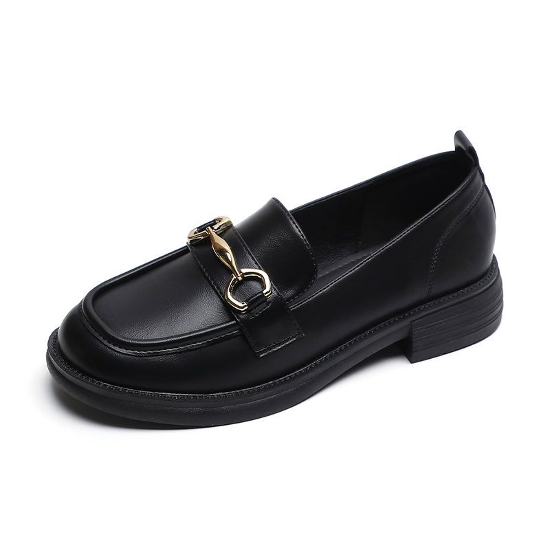 Women Retro Casual Lug Sole Loafers Newgew Shoes