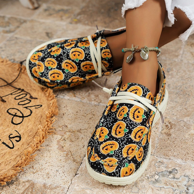 Casual Patchwork Printing Round Comfortable Shoes NewGew