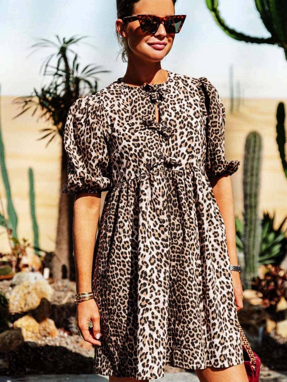 Freya Dress Leopard Newgew Dresses