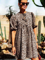 Freya Dress Leopard Newgew Dresses