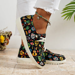 Casual Patchwork Printing Round Comfortable Shoes NewGew